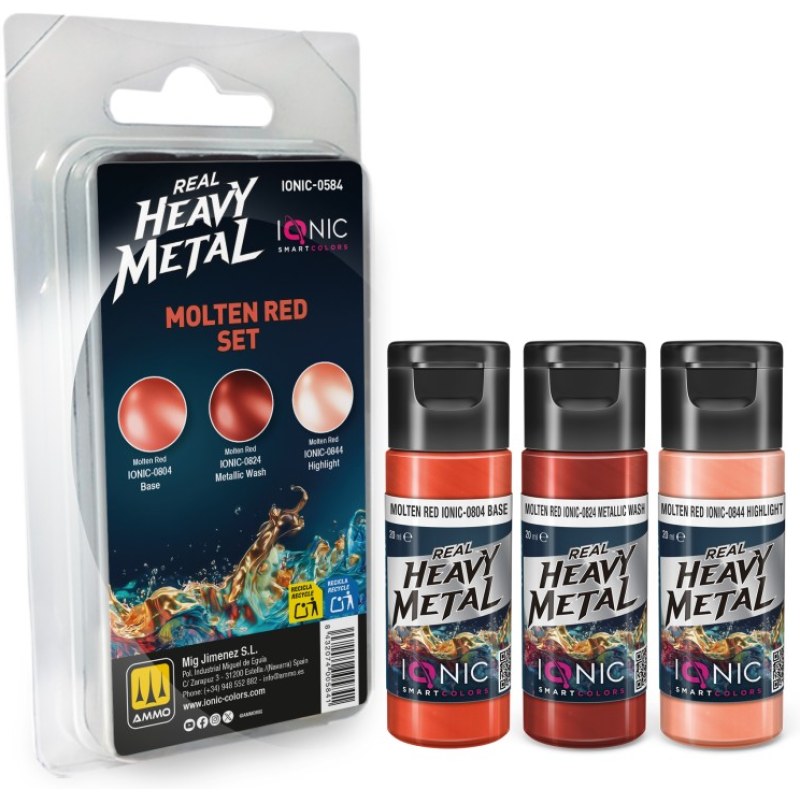 Ammo Real Heavy Metal Molten Red Set IONIC-0584