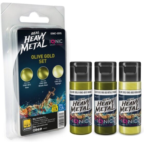Ammo Real Heavy Metal Olive Gold Set IONIC-0595 Ammo Real Heavy Metal Olive Gold Set IONIC-0595