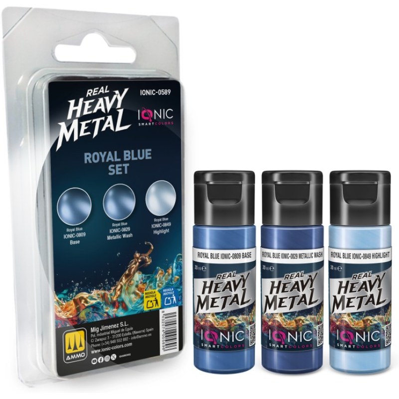 Ammo Real Heavy Metal Royal Blue Set IONIC-0589