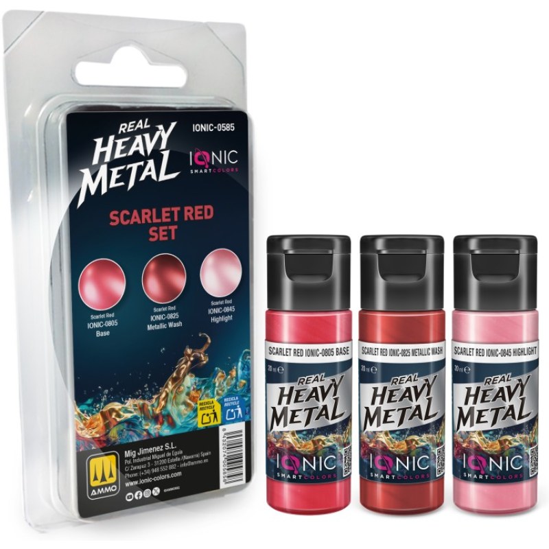 Ammo Real Heavy Metal Scarlet Red Set IONIC-0585