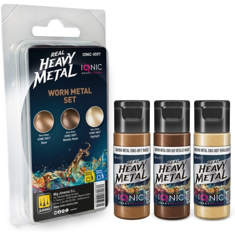 Ammo Real Heavy Metal Worn Metal Set IONIC-0597