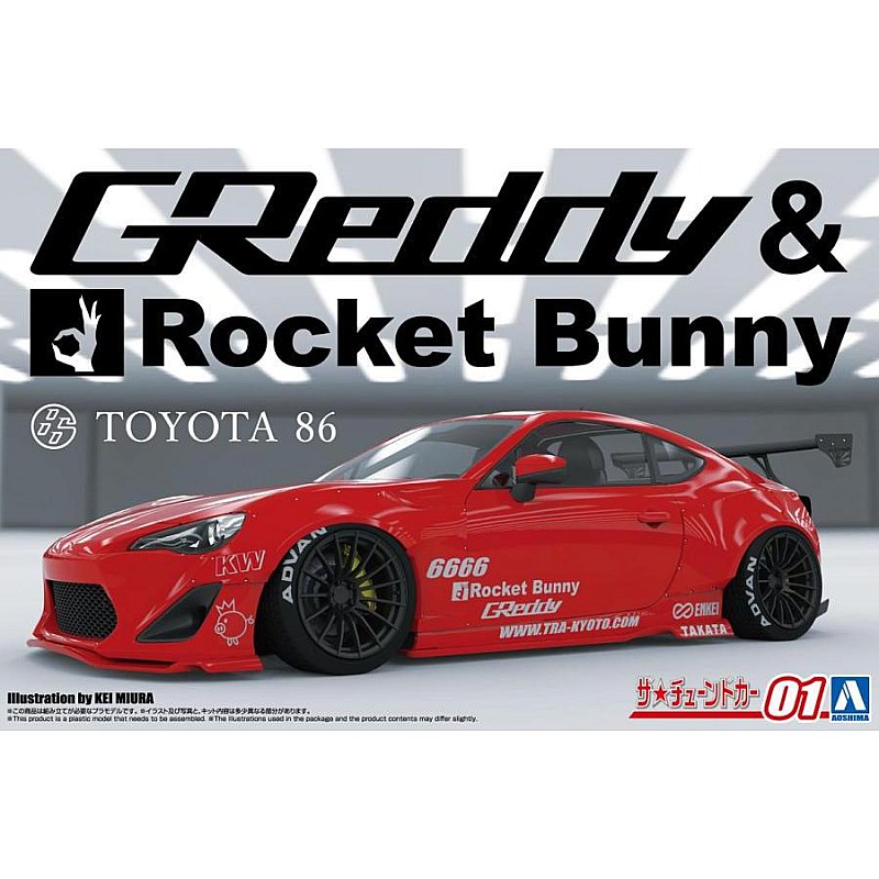 Aoshima Greddy & Rocket Bunny Toyota 86 (1/24) 200872