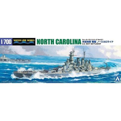 Aoshima USS North Carolina Battleship (1/700) 203941