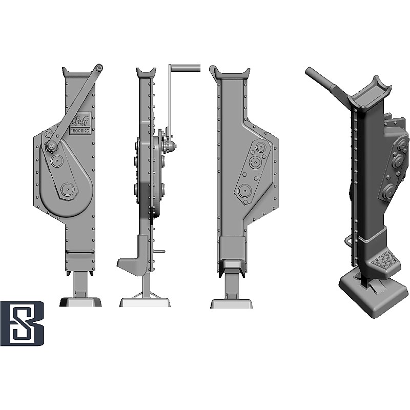 BSK Model TIGER-I 15(t) Jack Detail Set 1/16 BSKD16001-2 additional image 3