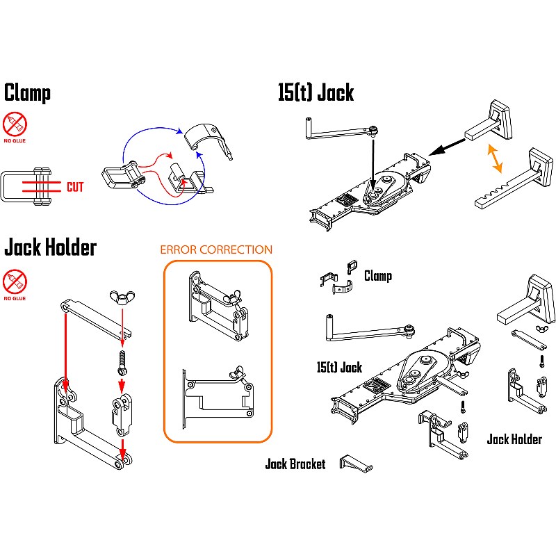 BSK Model TIGER-I 15(t) Jack Detail Set 1/16 BSKD16001-2 additional image 8
