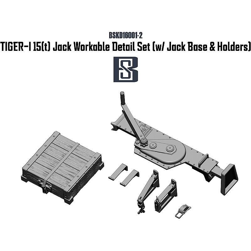 BSK Model TIGER-I 15(t) Jack Detail Set 1/16 BSKD16001-2
