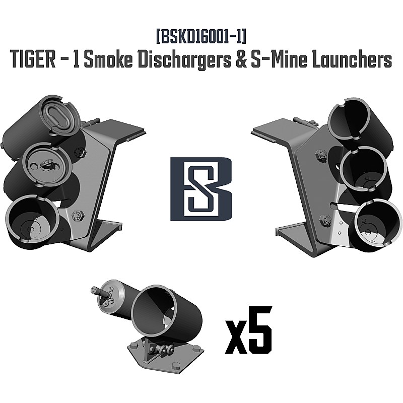 BSK Model TIGER-I Smoke Dischargers & S-Mine Launchers 1/16 BSKD16001-1 additional image 2