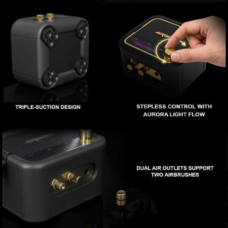 Fengda AURORA Mini Compressor Airbrush Kit AS-302K additional image 2