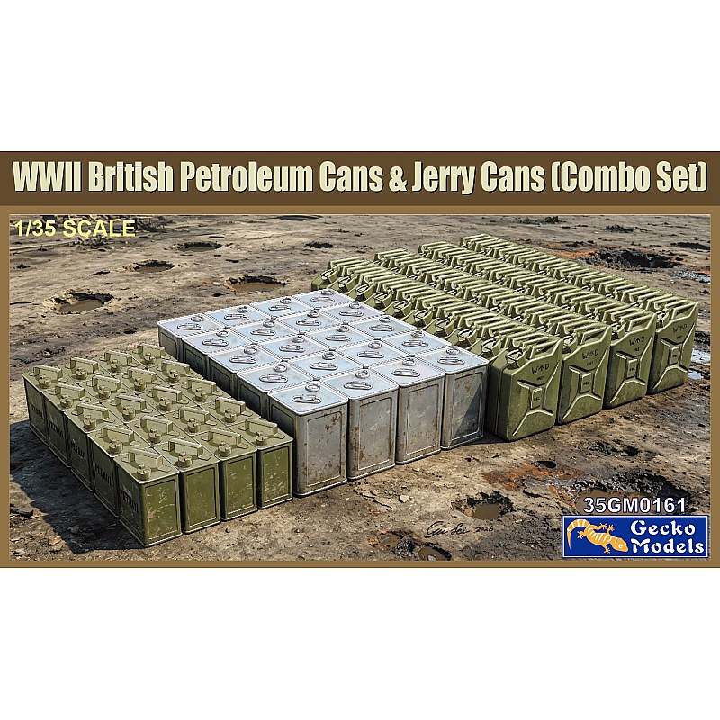 Gecko Models WWII British Petroleum Cans & Jerry Cans (Combo Set) 1/35 35GM0161 additional image 3