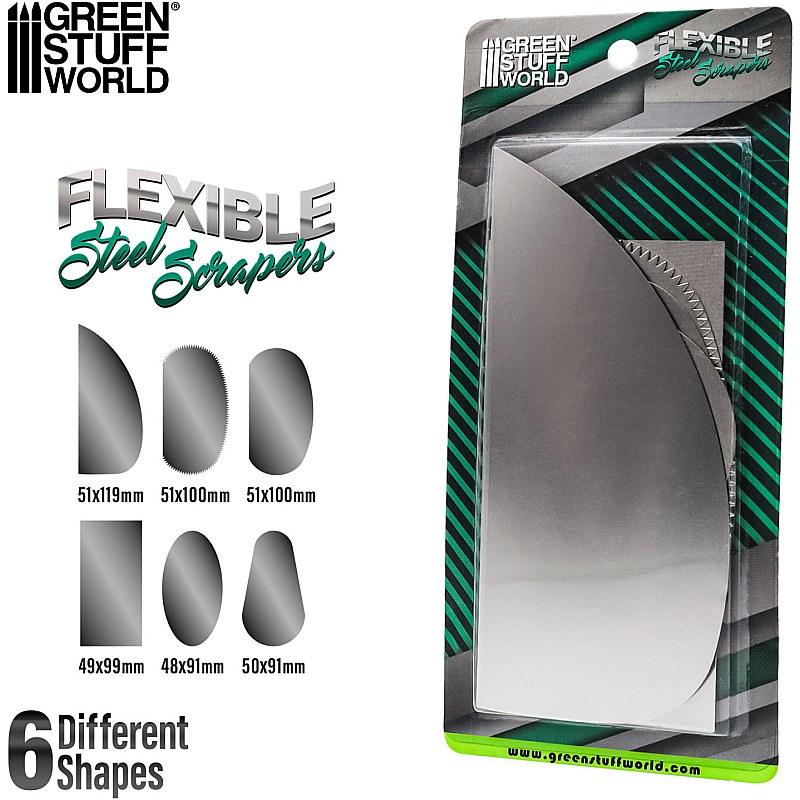 GreenStuffWorld Flexible Steel Scrapers 8436554363421ES additional image 3