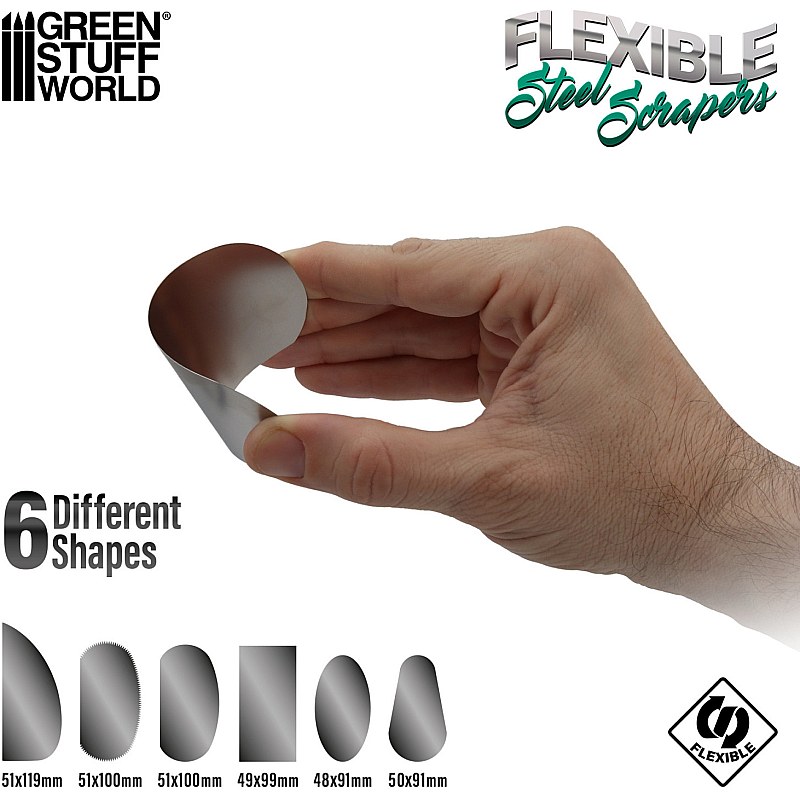 GreenStuffWorld Flexible Steel Scrapers 8436554363421ES additional image 4