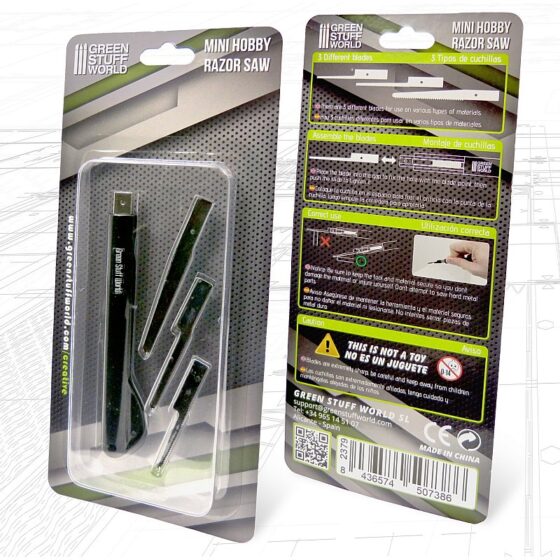 GreenStuffWorld Mini Saw with 3 Blades GreenStuffWorld Mini Saw with 3 Blades