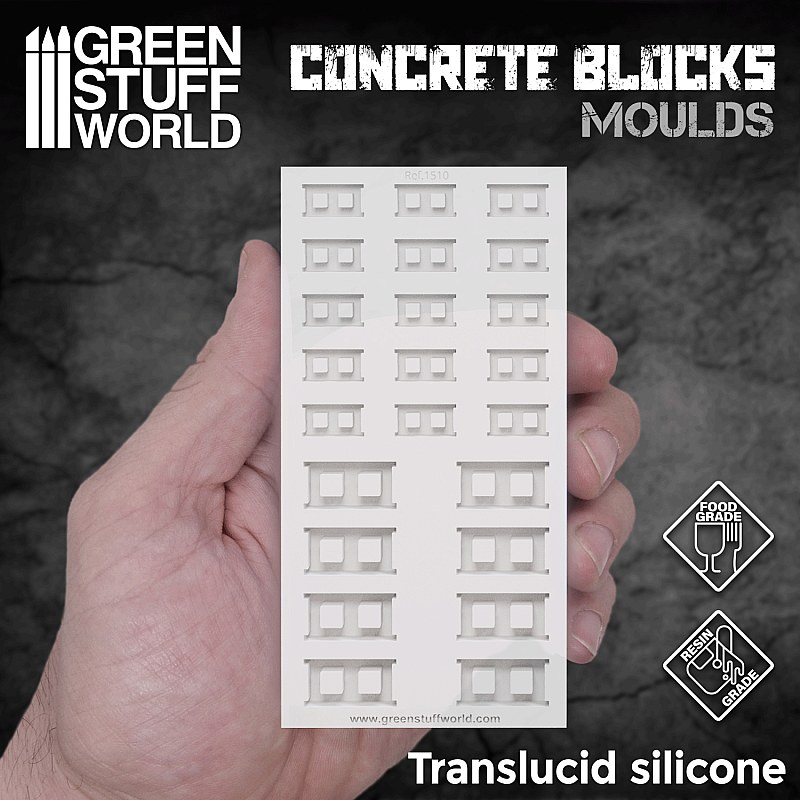 GreenStuffWorld Silicone molds - Concrete Bricks 8436554369096ES additional image 3