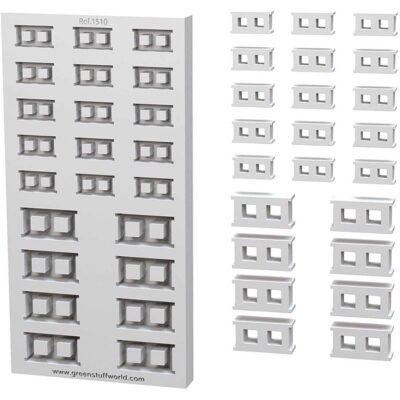 GreenStuffWorld Concrete Brick Silicone Mould (1/48-1/35)