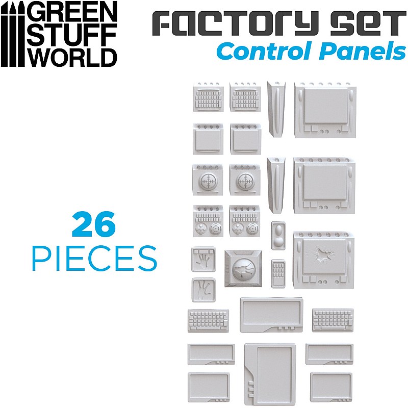GreenStuffWorld Silicone Molds - Control Panels 8436574504514ES additional image 3