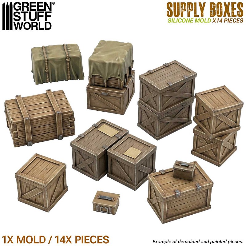 GreenStuffWorld Silicone Molds - Supply Boxes 8435646522289ES additional image 3
