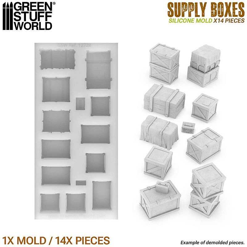 GreenStuffWorld Silicone Molds - Supply Boxes 8435646522289ES additional image 4