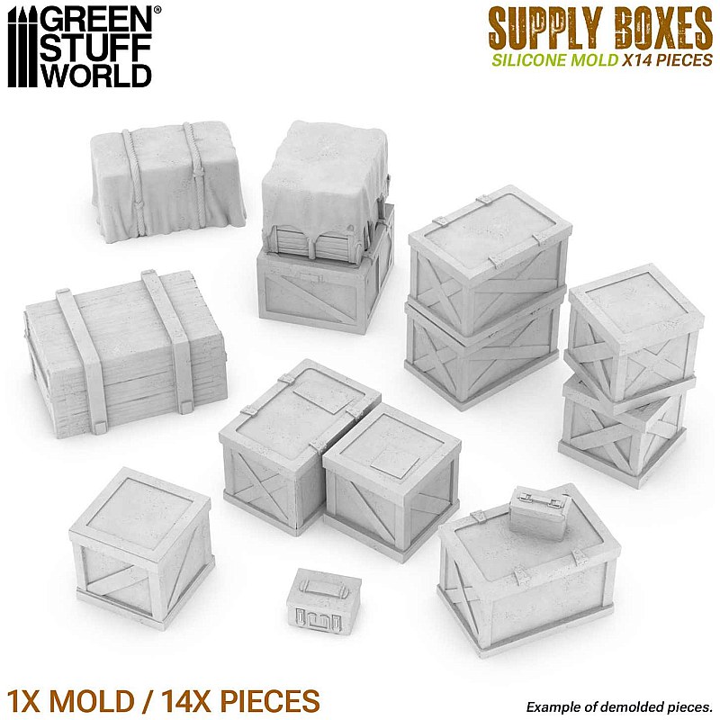GreenStuffWorld Silicone Molds - Supply Boxes 8435646522289ES additional image 5