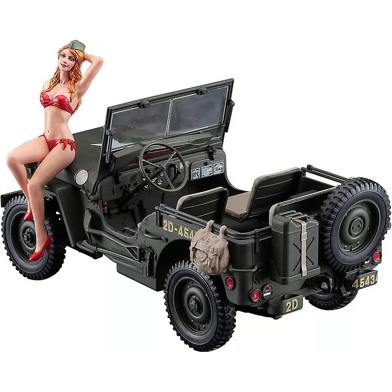 Hasegawa 1/4 ton 4x4 Utility Truck with Figure 1/24 SP449 additional image 2