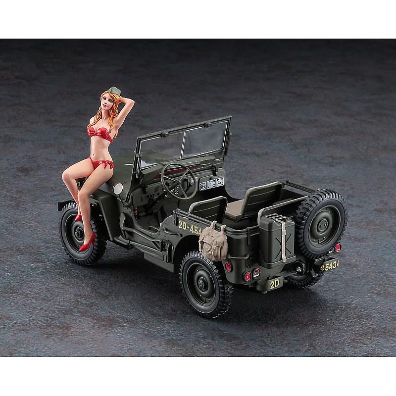 Hasegawa 1/4 ton 4x4 Utility Truck with Figure 1/24 SP449 additional image 4