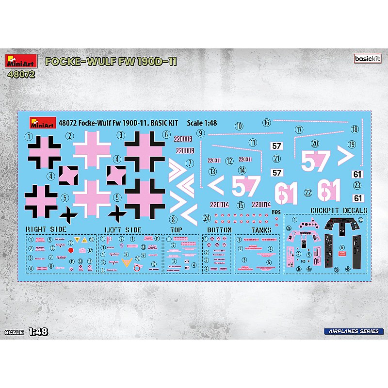 Miniart FOCKE-WULF FW 190D-11. BASIC KIT 1/48 48072 additional image 2