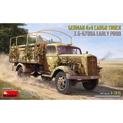 Miniart GERMAN 3T 4x4 CARGO TRUCK 3.6-6700A EARLY PROD 1/35 35199