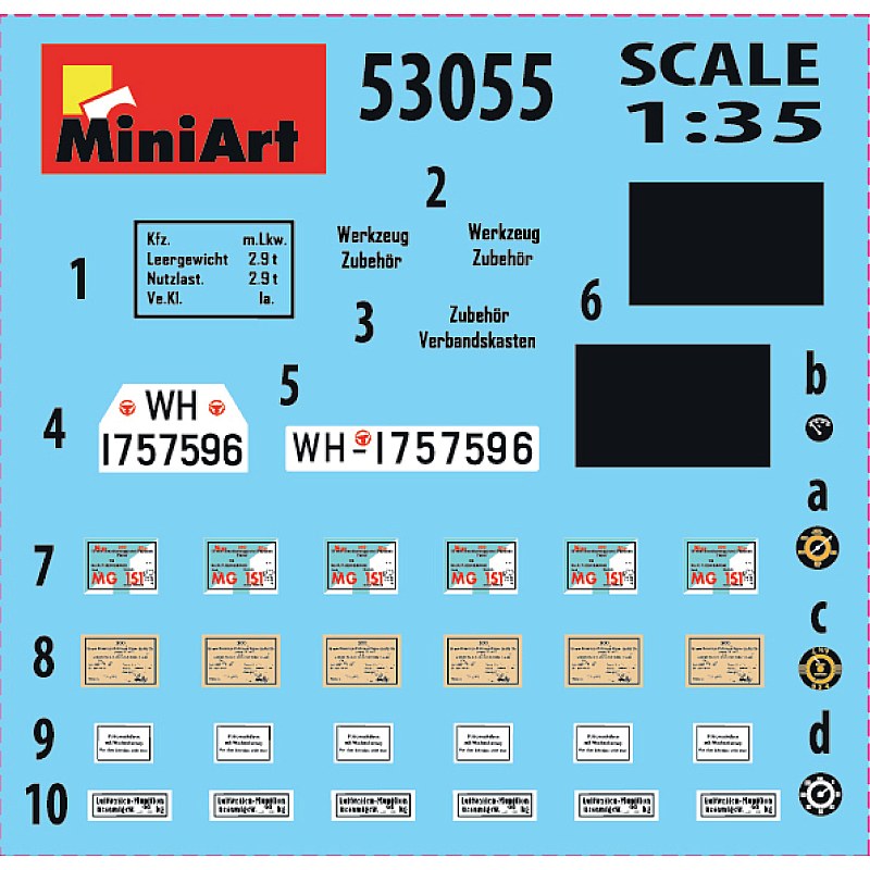 Miniart German 3t Truck w/ MG 151/20 Drilling 1/35 53055 additional image 2