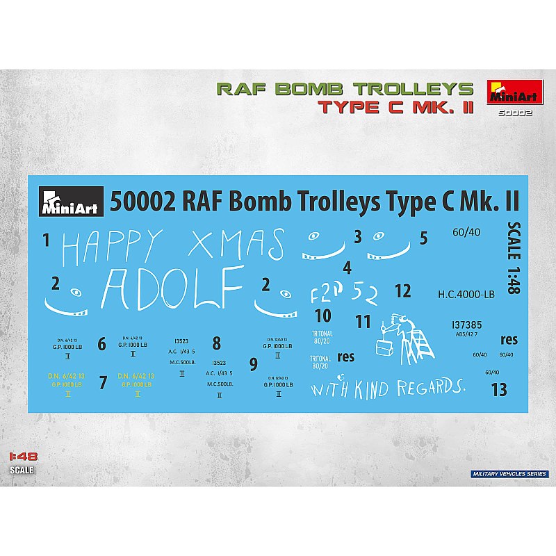 Miniart RAF BOMB TROLLEYS TYPE C MK. II 1/48 50002 additional image 2