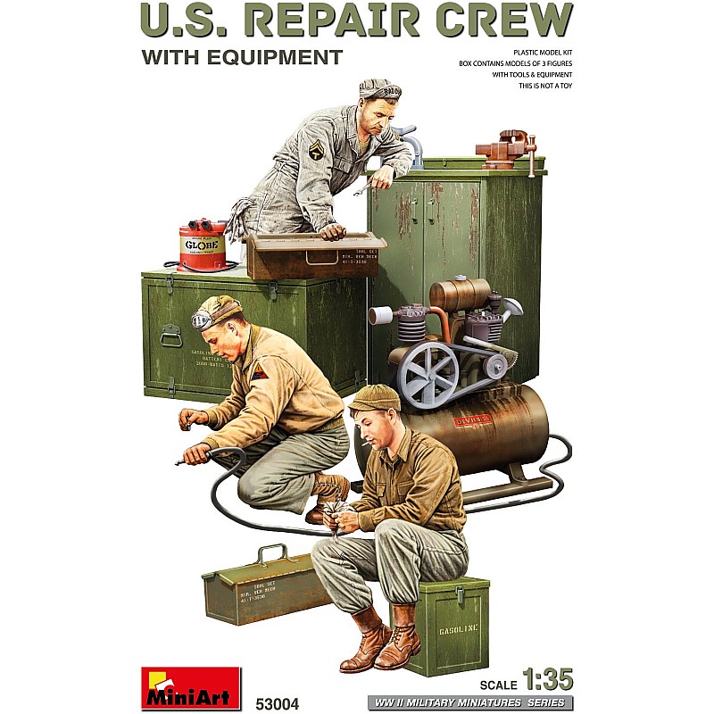Miniart US Repair Crew with Equipment (1/35) 53004