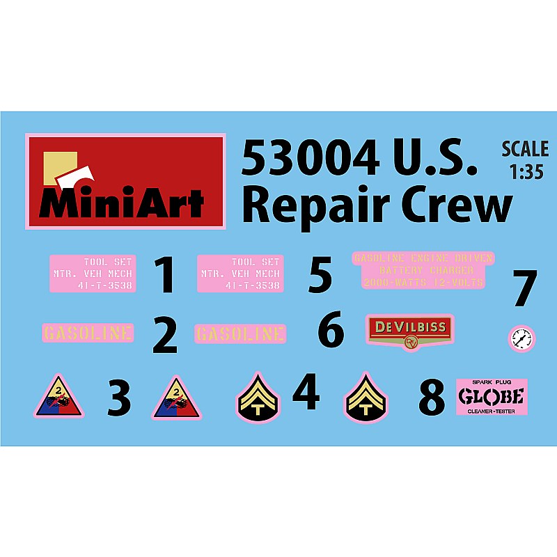 Miniart US Repair Crew w/ Equipment 1/35 53004 additional image 3
