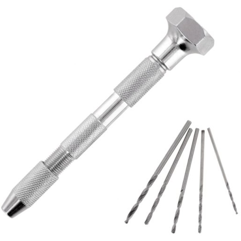 Modelcraft Double-Ended Pin Vice and 5 Drill Bits PPV2237/D