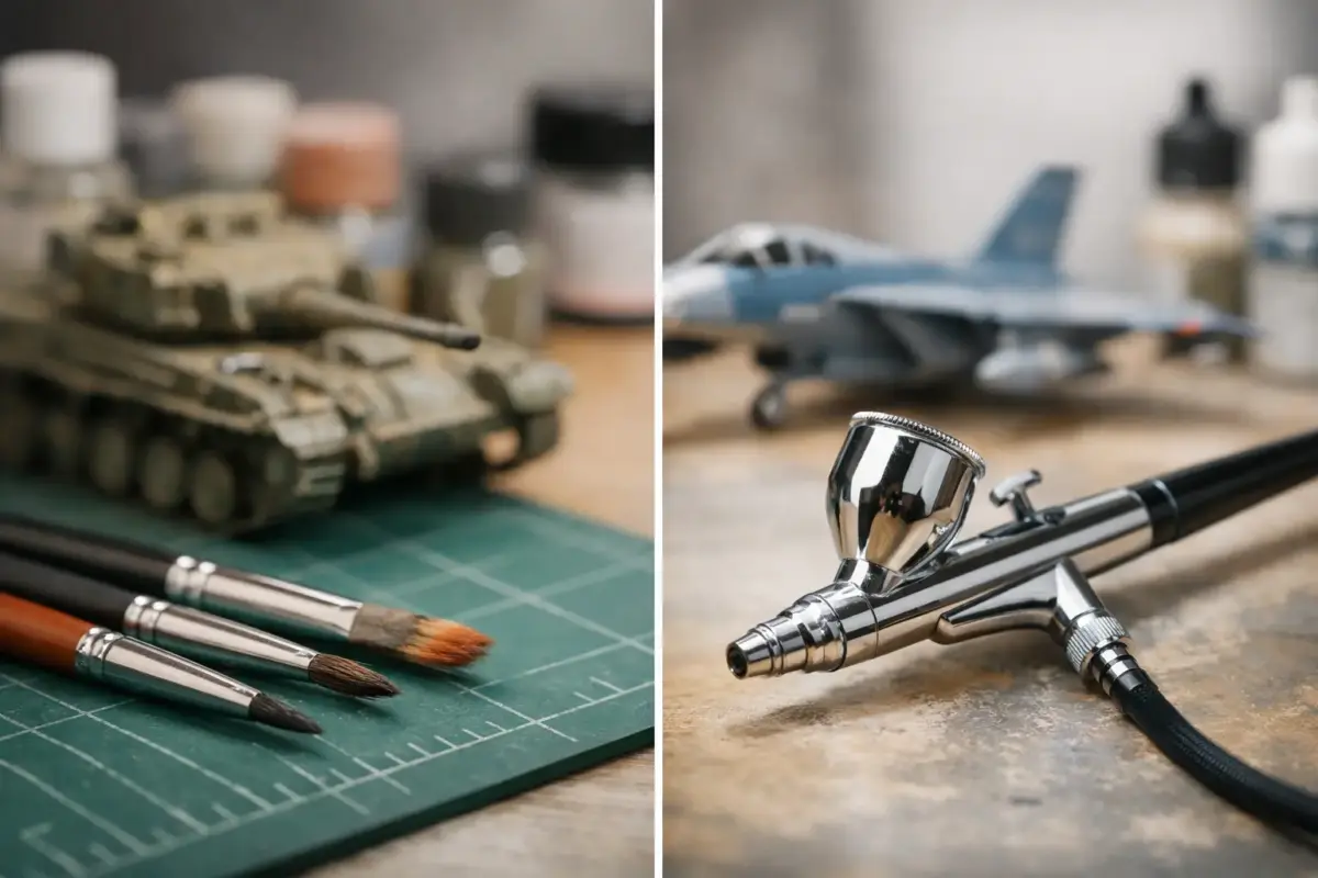 Paint Brushes vs Airbrush for Scale Models