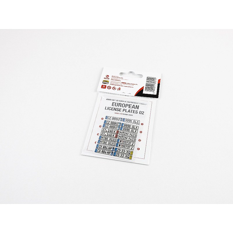 Red Fox Studio 1/24 European License plates vol.02 RFSQS-24015 Red Fox Studio 1/24 RFSQS-24015 additional image 2