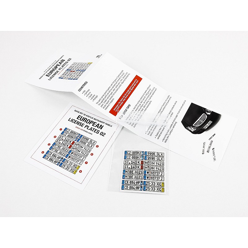 Red Fox Studio 1/24 European License plates vol.02 RFSQS-24015 Red Fox Studio 1/24 RFSQS-24015 additional image 3