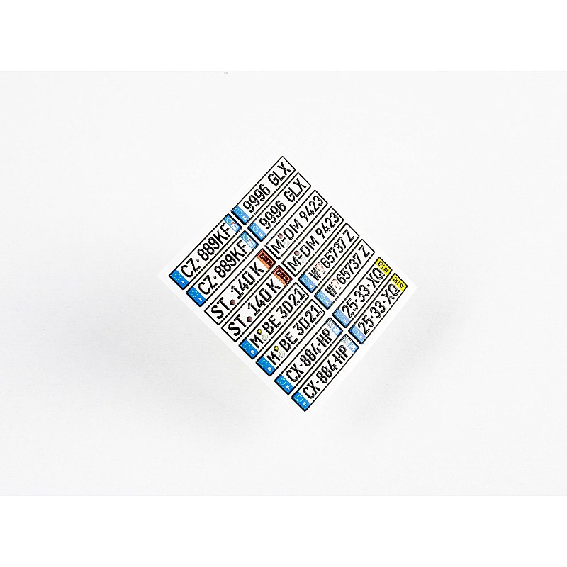 Red Fox Studio 1/24 European License plates vol.02 RFSQS-24015 Red Fox Studio 1/24 RFSQS-24015 additional image 5