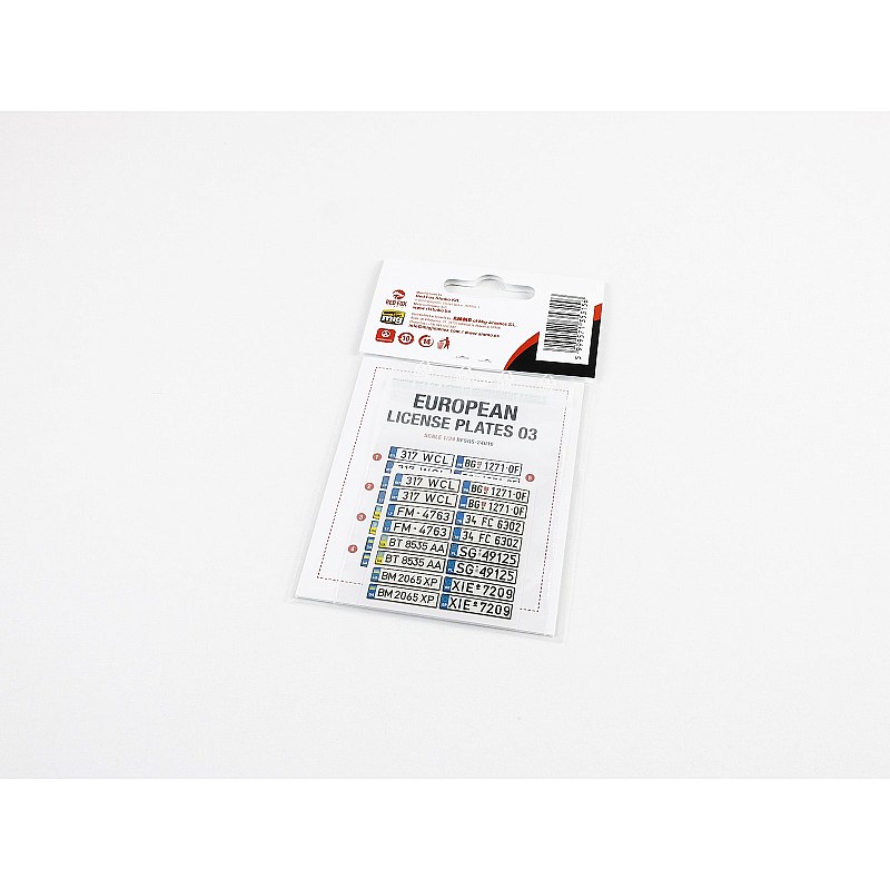 Red Fox Studio 1/24 European License plates vol.03 RFSQS-24016 Red Fox Studio 1/24 RFSQS-24016 additional image 2