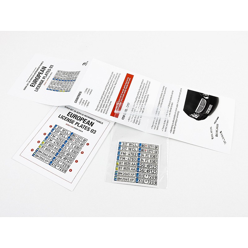 Red Fox Studio 1/24 European License plates vol.03 RFSQS-24016 Red Fox Studio 1/24 RFSQS-24016 additional image 3