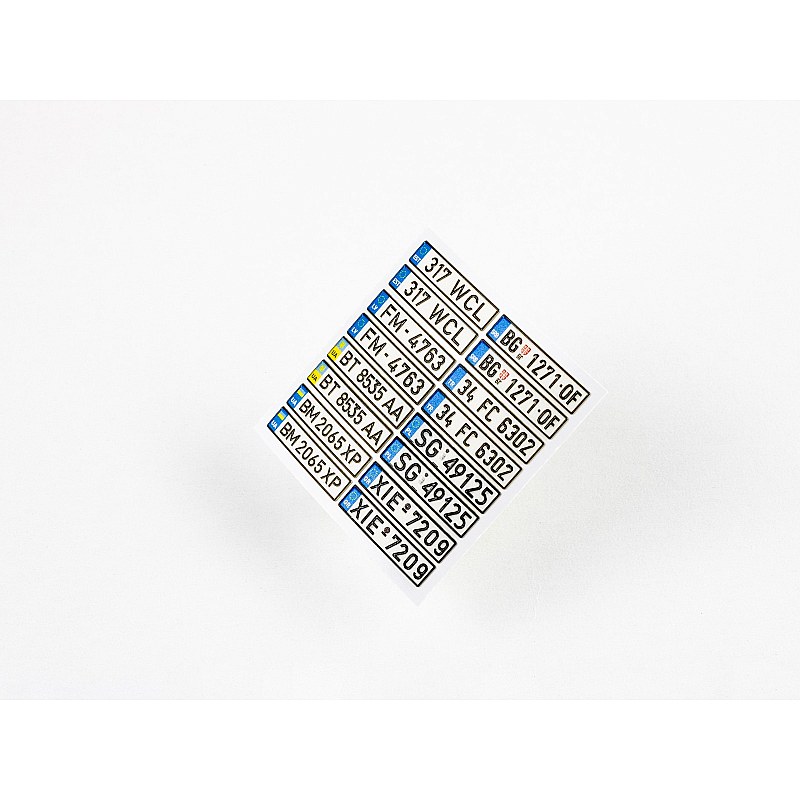 Red Fox Studio 1/24 European License plates vol.03 RFSQS-24016 Red Fox Studio 1/24 RFSQS-24016 additional image 4