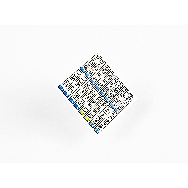 Red Fox Studio 1/24 European License plates vol.03 RFSQS-24016 Red Fox Studio 1/24 RFSQS-24016 additional image 5