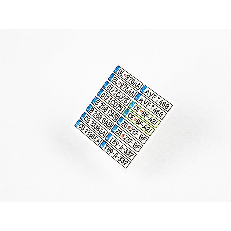 Red Fox Studio 1/24 European License plates vol.04 RFSQS-24017 Red Fox Studio 1/24 RFSQS-24017 additional image 4