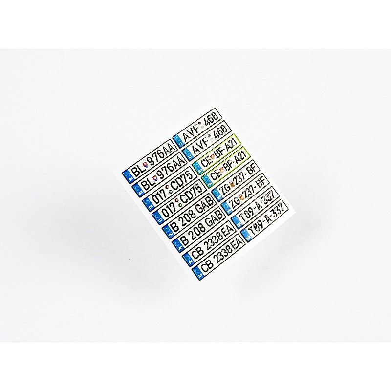 Red Fox Studio 1/24 European License plates vol.04 RFSQS-24017 Red Fox Studio 1/24 RFSQS-24017 additional image 5