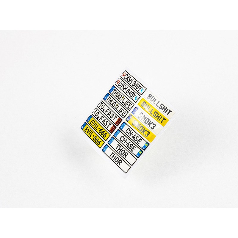 Red Fox Studio 1/24 Unique License plates vol.01 (EU form) RFSQS-24019 Red Fox Studio 1/24 RFSQS-24019 additional image 4