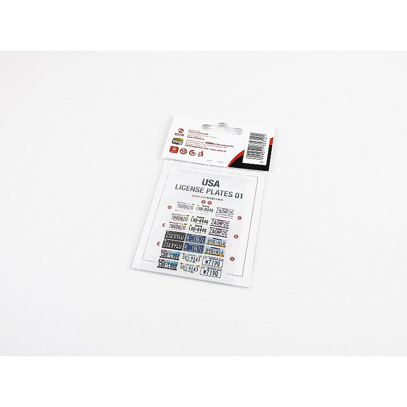 Red Fox Studio 1/24 USA License plates vol.01 RFSQS-24011 Red Fox Studio 1/24 RFSQS-24011 additional image 2