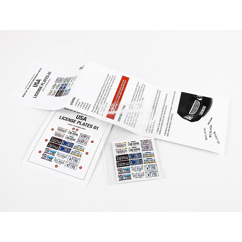 Red Fox Studio 1/24 USA License plates vol.01 RFSQS-24011 Red Fox Studio 1/24 RFSQS-24011 additional image 3