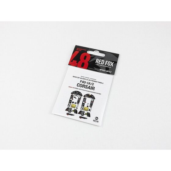 Red Fox Studio F4U-1A/2 Corsair Dual 3D Panel (1/48) RFSQS-48142 Red Fox Studio F4U-1A/2 Corsair Dual 3D Panel (1/48) RFSQS-48142