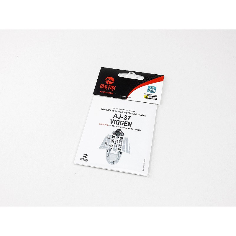 Red Fox Studio Saab AJ-37 Viggen 3D Panel (1/48) RFSQS-48026 Red Fox Studio Saab AJ-37 Viggen 3D Panel (1/48) RFSQS-48026