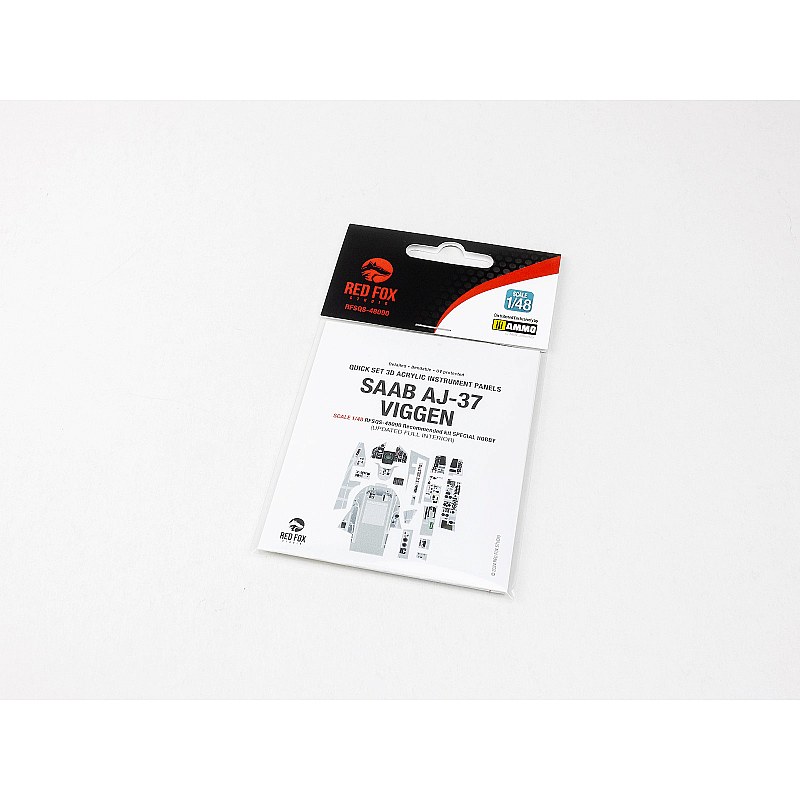 Red Fox Studio Saab AJ-37 Viggen Updated Interior (1/48) RFSQS-48090 Red Fox Studio Saab AJ-37 Viggen Updated Interior (1/48) RFSQS-48090