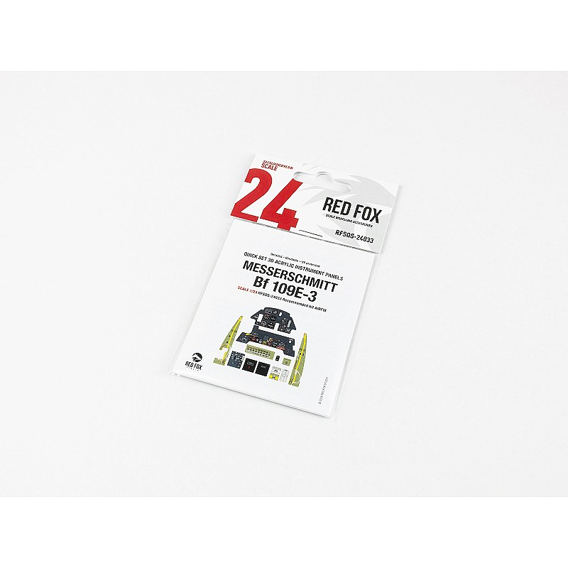 Red Fox Studio Messerschmitt Bf 109E-3 (Airfix) 1/24 RFSQS-24033