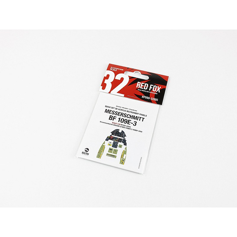 Red Fox Studio Messerschmitt Bf 109E-3 (Dragon / Hobby 2000) 1/32 RFSQS-32005