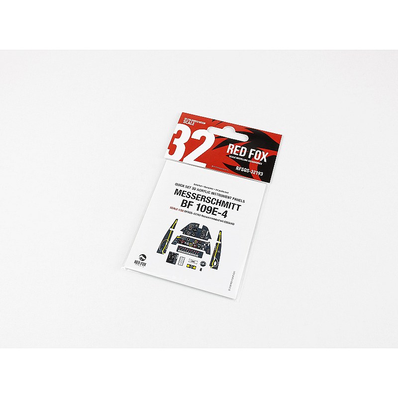 Red Fox Studio Messerschmitt Bf 109E-4 (Eduard) 1/32 RFSQS-32193